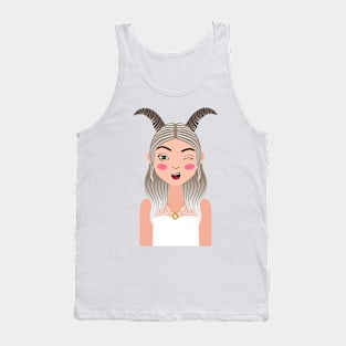 The Girl Sweetest Capricorn on Earth - Capricorn Tank Top